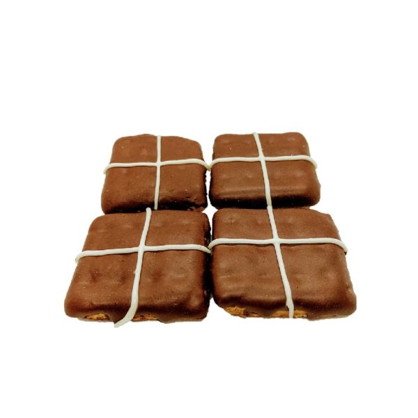 Easter Hot Cross Bun Dog Biscuits – 3 Pack product photo