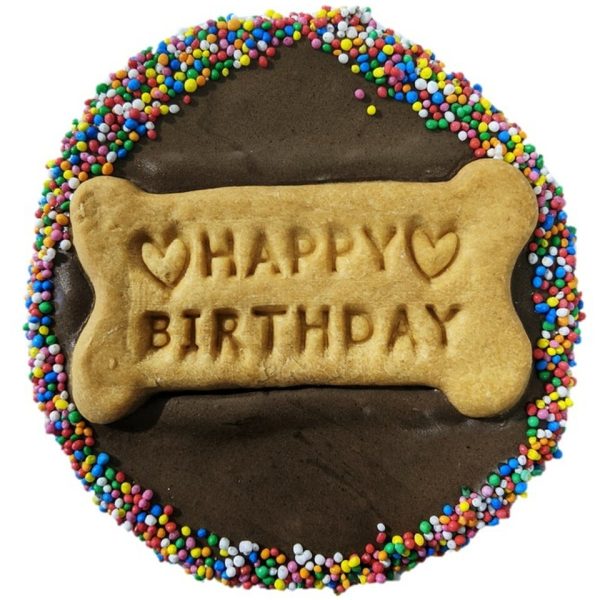 Carob Happy Birthday Dog Biscuit product photo
