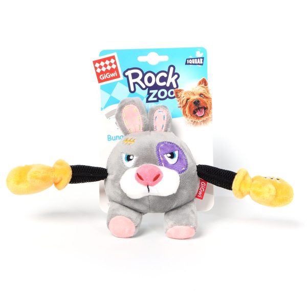 GiGwi Rock Zoo Boxer Rabbit product photo