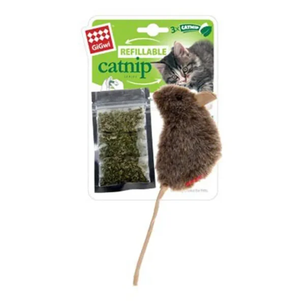 GiGwi Refillable Catnip Mouse product photo