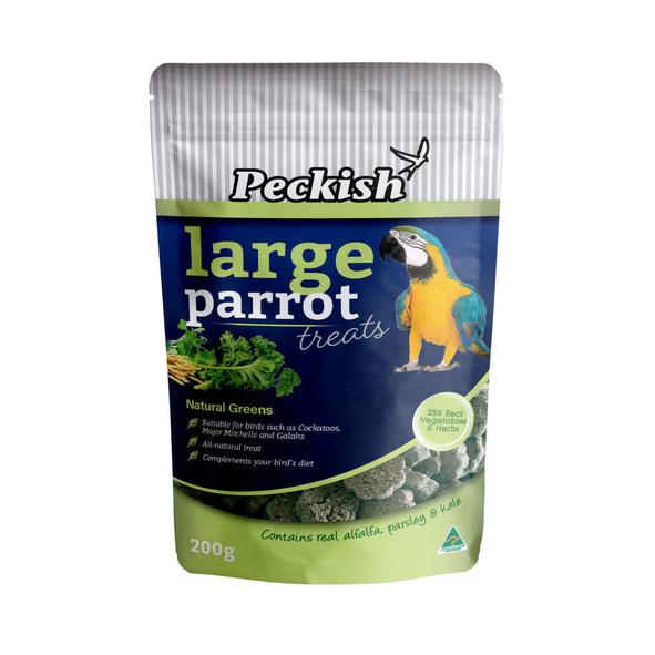 Peckish Large Parrot Treats Natural Greens 200g product photo