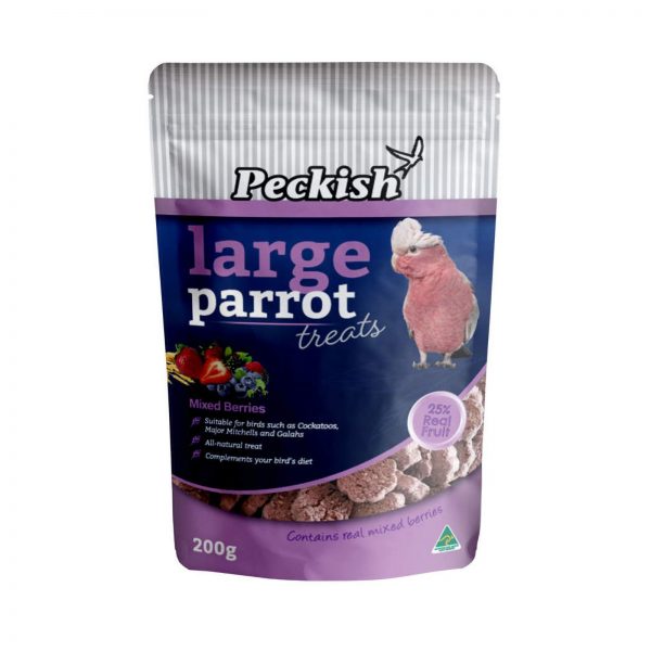 Peckish Large Parrot Treats Mixed Berry 200g product photo