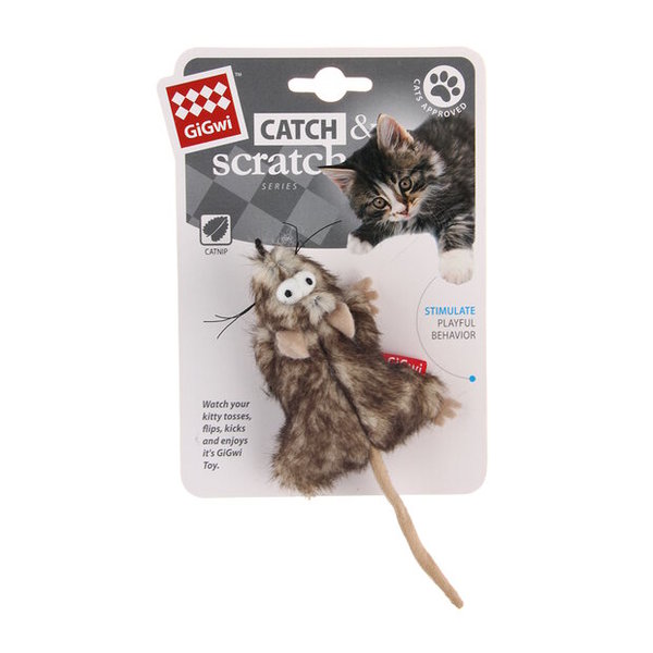 GiGwi Catch ‘N’ Scratch Mouse product photo
