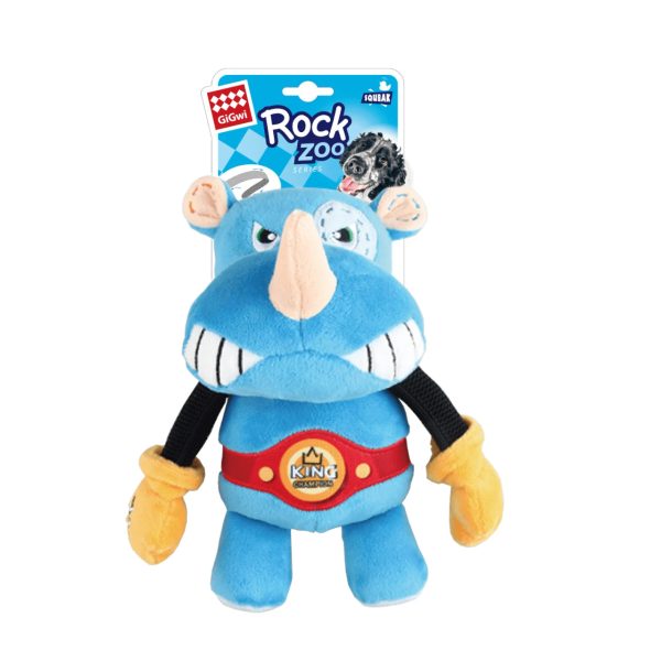 GiGwi Rock Zoo Boxer Rhino product photo