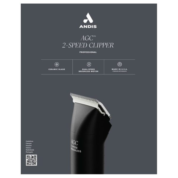 Andis Brushless AGC2 Clipper – Black product photo