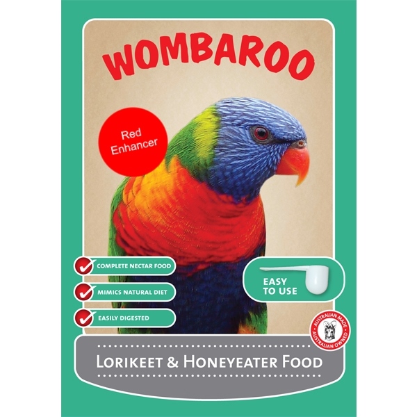 Wombaroo Lorikeet & Honeyeater Food (Red Enhancer) 9kg product photo